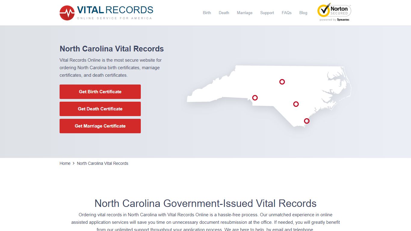 North Carolina Vital Records - Vital Records Online